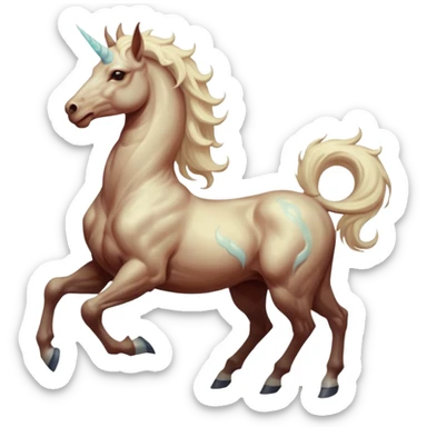 aesthetic brilliant divine lighting, oil paint  -  hieronymus bosch phantasmagoric mutated beautiful ethereal evil centaur sticker