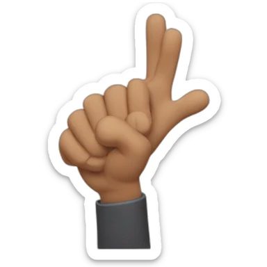 Nipliman con la mano cerrada y su pulgar arriba sticker