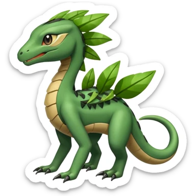 Meloetta-Salandit-Sceptile-Pokémon-Fakémon-fusion-hybrid-creature sticker