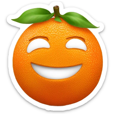 🍊 mandarin fruit sticker