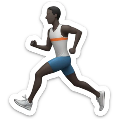 Strava runner sticker