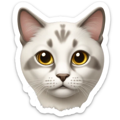 Color point cat sticker