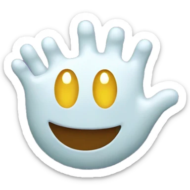 Hand full of goo sticker