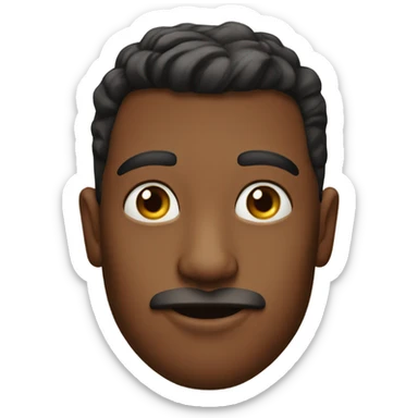 Handsome boy with cigar eyes sticker