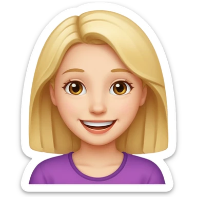 a girl genuinely feeling happy so so so much sticker