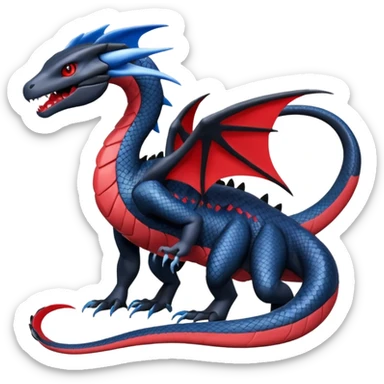 Yveltal-Lugia-Salandit-Fakémon-hybrid-creature (full body)  sticker