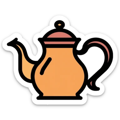 Traditional Saudi coffee pot Dallah sticker