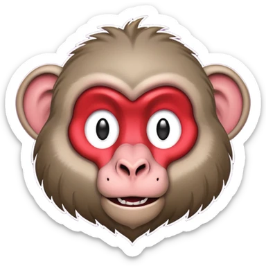 baboon quiz logo sticker