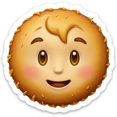 Make an emoji of the popular Dutch food "bitterbal" sticker