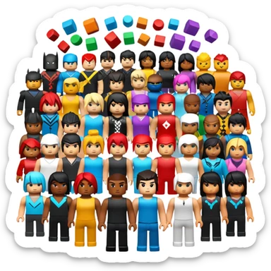 Roblox vs every single game on their website  sticker