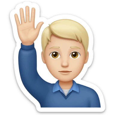  Indifference - lack of interest, concern, or sympathy  - waving hand in a dismissive gesture sticker