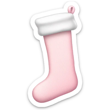 Light pink stocking sticker