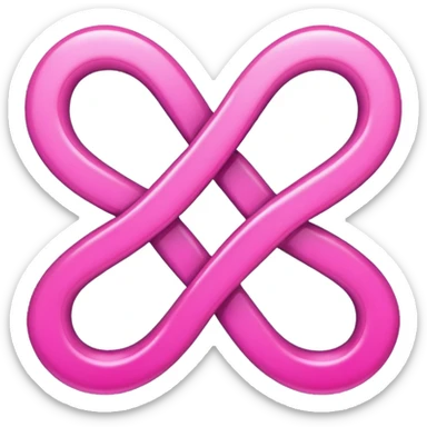 Pink infinity symbol  sticker