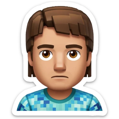 Steve from Minecraft sticker