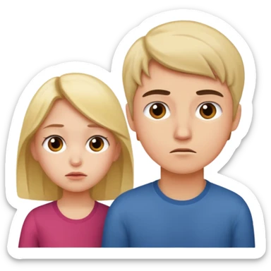 girl ignore boy sticker