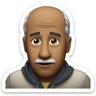 the saddest man ever sticker