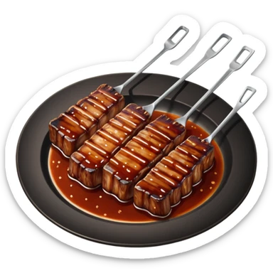 grilling rib ticklers sticker