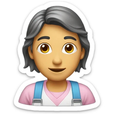 pastelera trabajando sticker