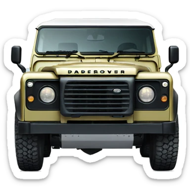 Land Rover defender front view sticker