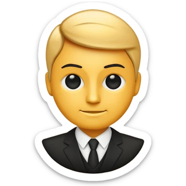 create a founder mode emoji to show how to be a manager, not a human. no a human or robot, more about the idea of a founder in the abstract. 

 sticker