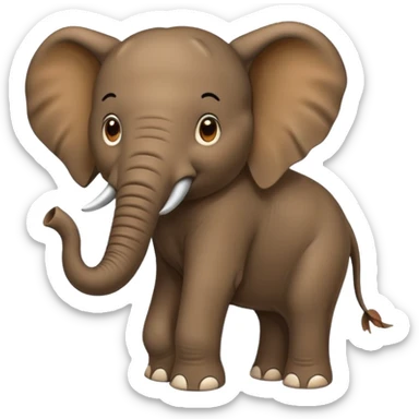 Elephant shooting poop out it’s trunk sticker