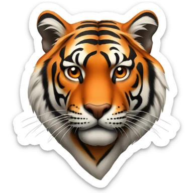 Heart with tiger stripes  sticker
