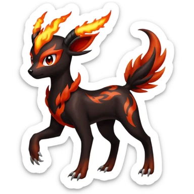 Meloetta-Houndoom-Yveltal-Pokémon-Fakémon-creature sticker