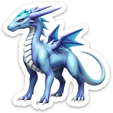  Cool Edgy Shiny Godly Ethereal Digimon-Suicune-Dialga-Reptile full body sticker