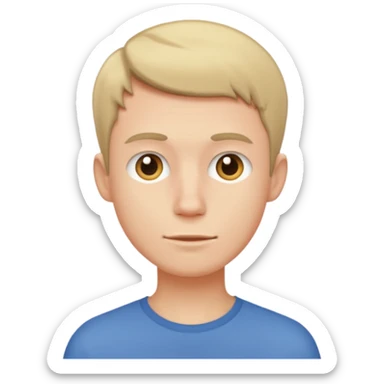 skinny white guy sticker