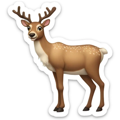 clarice the reindeer fullbody sticker