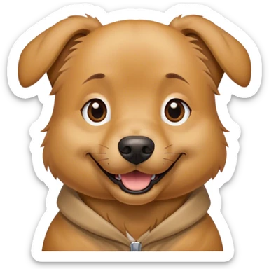 Dog earring a Jodie sticker