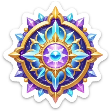 Epic divine legendary celestial complex detailed iridescent aesthetic-scenery-Decorations sticker