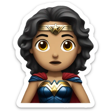 wonderwoman sad sticker