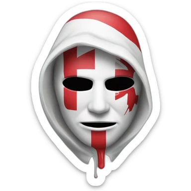 A ethicel hacker whit plastine flag sticker