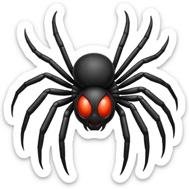 Black coloured spider emoji,so that I could copy and paste on my bio sticker
