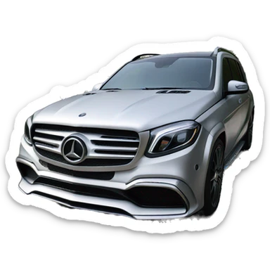 gls 63 amg silver  sticker
