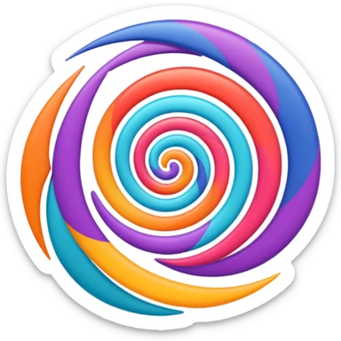 Retro style multiverse sticker