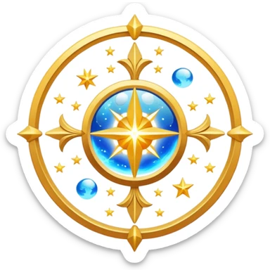 Epic divine celestial aesthetic-scenery-Decorations sticker