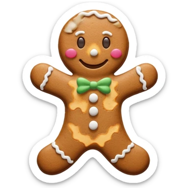 I want a gingerbread cookie but it has to be similar to the one from shrek sticker