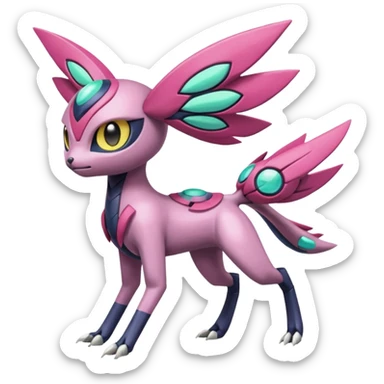 Meloetta-Palkia-Genesect-Vikavolt-Venonat-fusion sticker