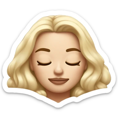 Margot Robbie sleeping  sticker