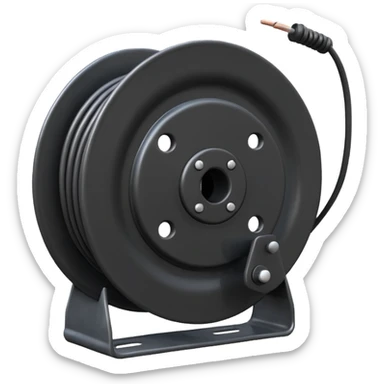 concert black Cable reels sticker