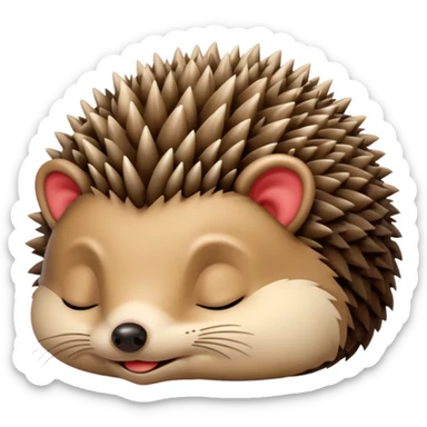 Sleeping Hedgehog sticker
