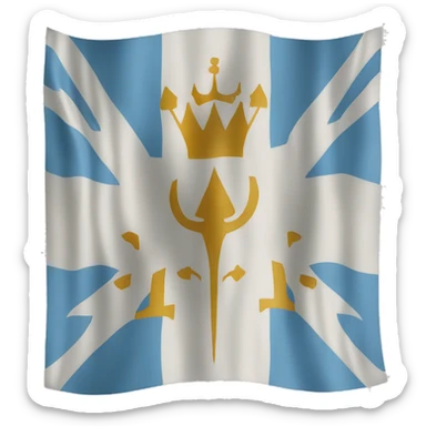 Flag of the Kingdom of Jerusalem sticker
