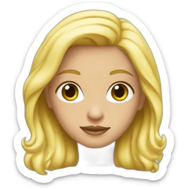 fille blonde sweat capuche sticker