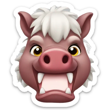 Cute razorback sticker