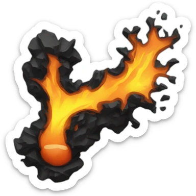 Black heat broken sticker