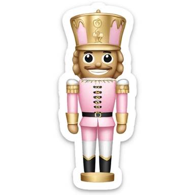 Light pink nutcracker sticker