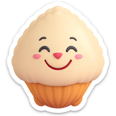 Make the oyster smile while keeping the 3D emoji style, with a transparent background. The 3D emoji style does not support editing, so use the general style editor to respect the 3D emoji look. sticker