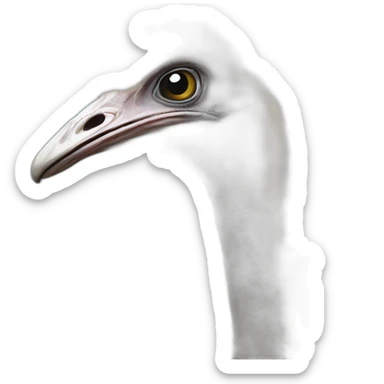 Full ostrich sticker
